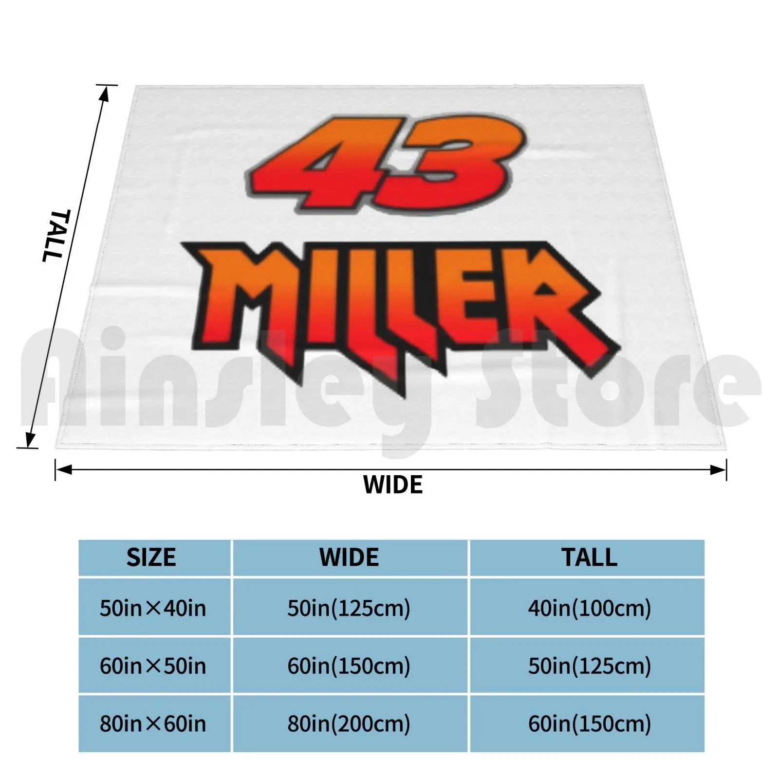 Jack Miller Blanket Fashion Custom Andrea Dovizioso Dovi El Maverick Mave Vinales Tournament Racing Bike