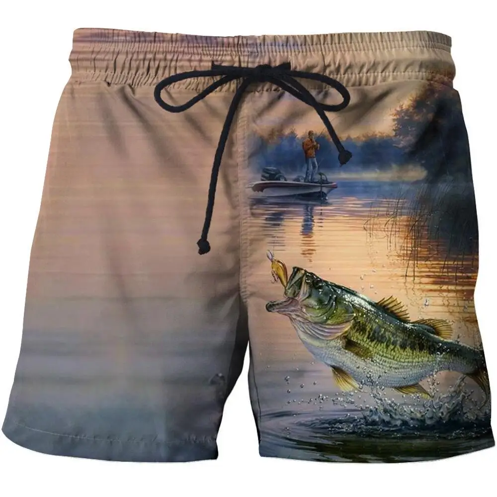 3d Fish Quick Dry Summer Mens Siwmwear Men Beach Board Shorts Briefs For Men Swim Trunks Swim Shorts Beach Wear Asian size s-6xl