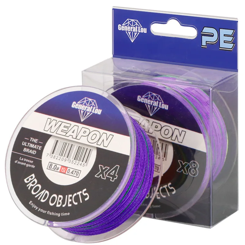 Fishing Line 4 Braid 8 Braid PE Braided Wire 10m Size 0.8#-8.0# Fine Knitting Thread Fish Line