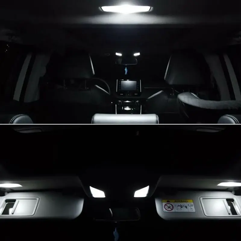 Hot Car White LED Interior Upgrade Light Lamp Bulb Kit fit for Toyota RAV4 XA50 2019 2020 2021