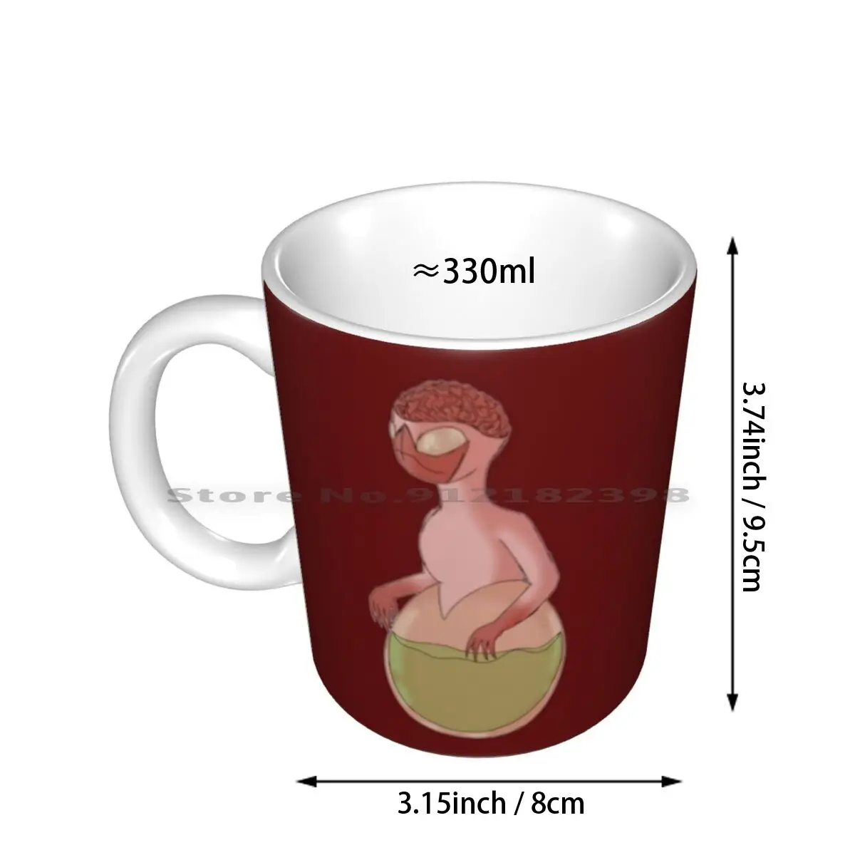 Floaty Gross Ceramic Mugs Coffee Cups Milk Tea Mug Gaming Games Video Games Terraria Gross Monster Monster Gross Creative