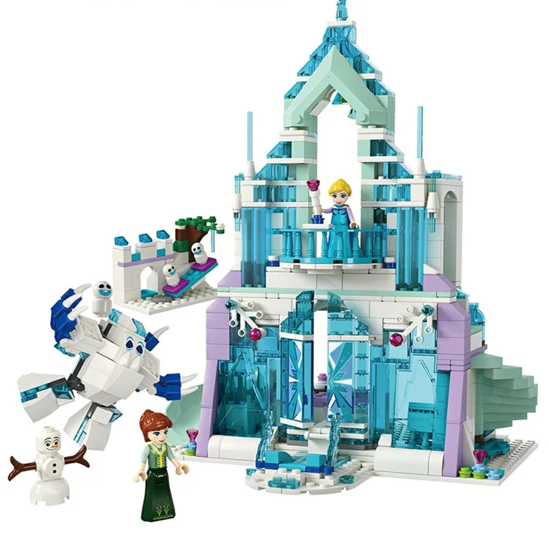 

Snow World Series The Magical Ice Castle Set girls Building Blocks Bricks Toys Girl friend Lepining 41148