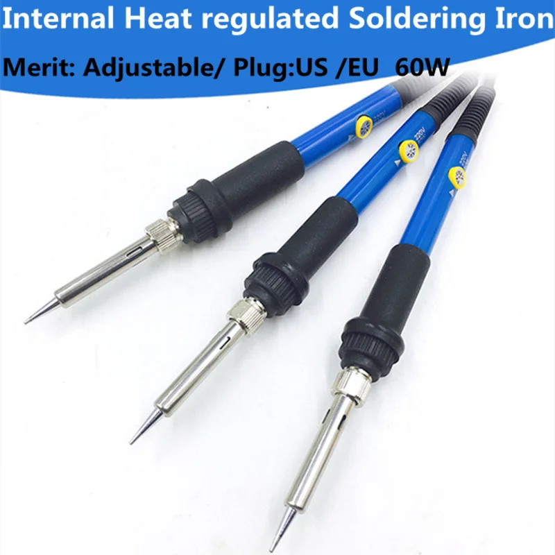 

Soldering Iron 60W Adjustable Temperature Electric Solder Iron Rework Station Mini Handle Heat Pencil Welding Repair Tools