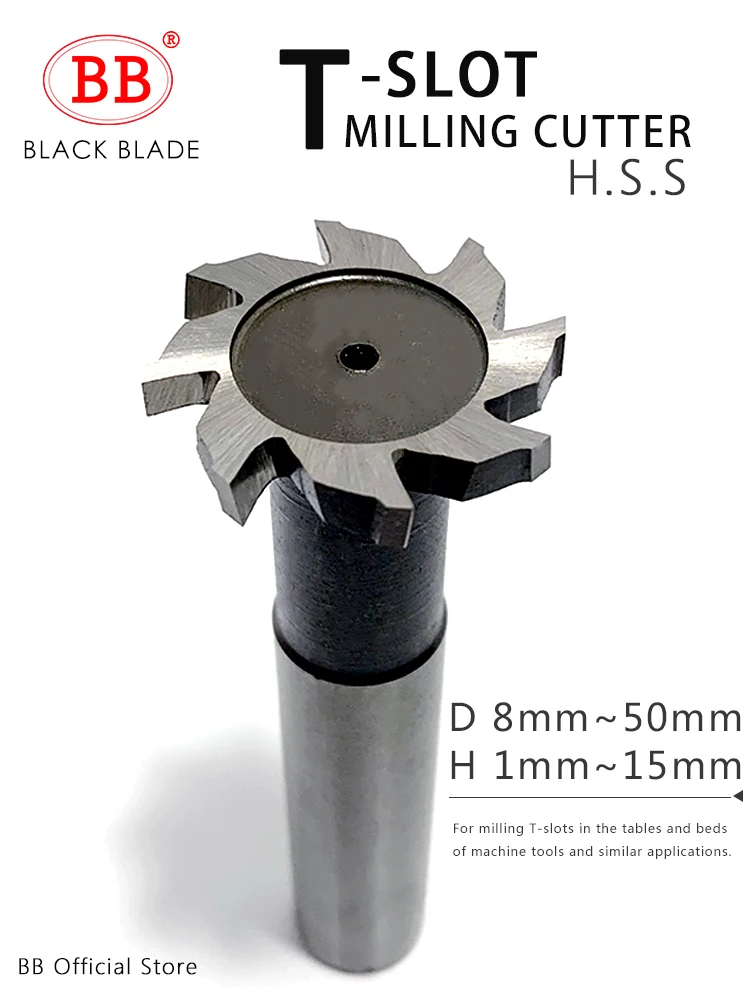 Bb-t Slot Fresa para Metal Hss Carpintaria Key Seat Router Bit 112 mm de Diâmetro 850 mm Espessura