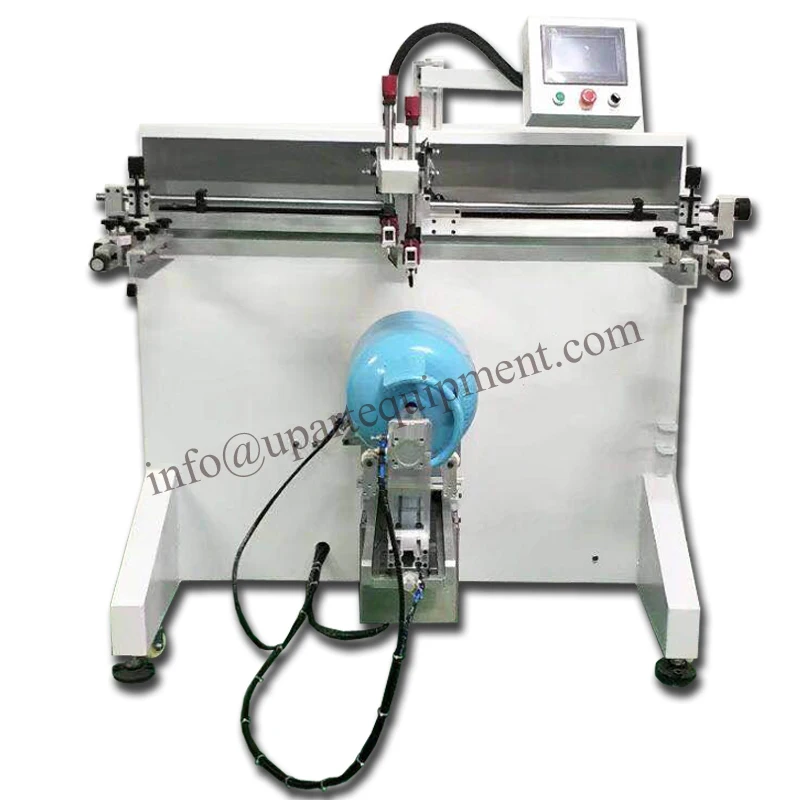 Cylinder Screen Printer Manufacturing Automatic Gas Tank Screen Printing Machine