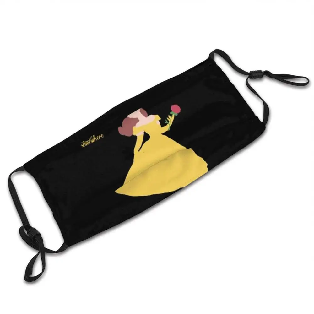 Belle I Want Adventure Mask Cloth Reusable Print Filter Washable Bell Broadway