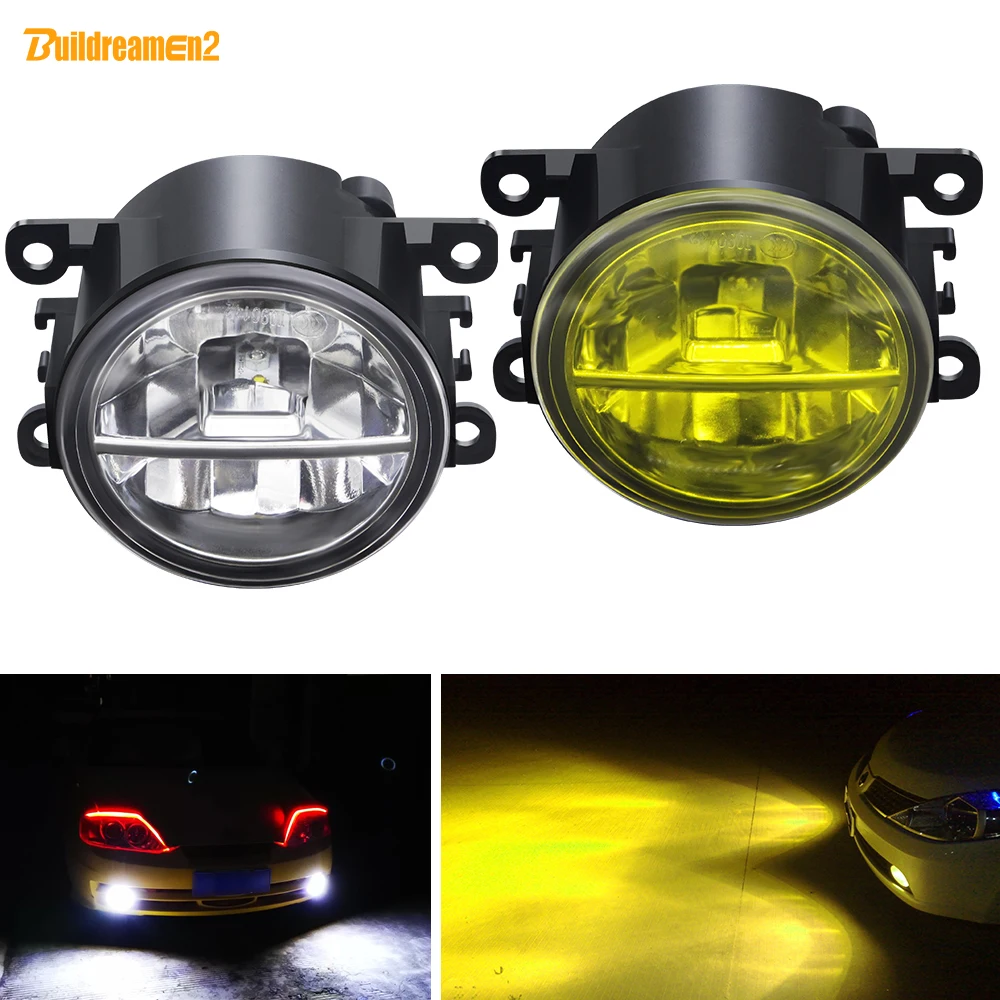 

2 X LED Fog Light For Honda Accord CR-V CR-Z Pilot City Fit Crosstour Insight Car Front Bumper Fog Lamp Daytime Running Lamp 12V
