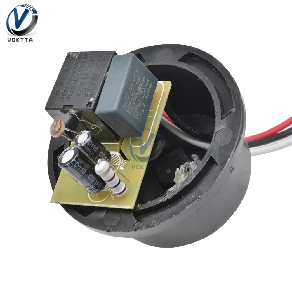 Automatic On Off AS-20 Rainproof Photocell Street Light Switch DC12V AC 110/220V 10A Photo Control Switch Sensor