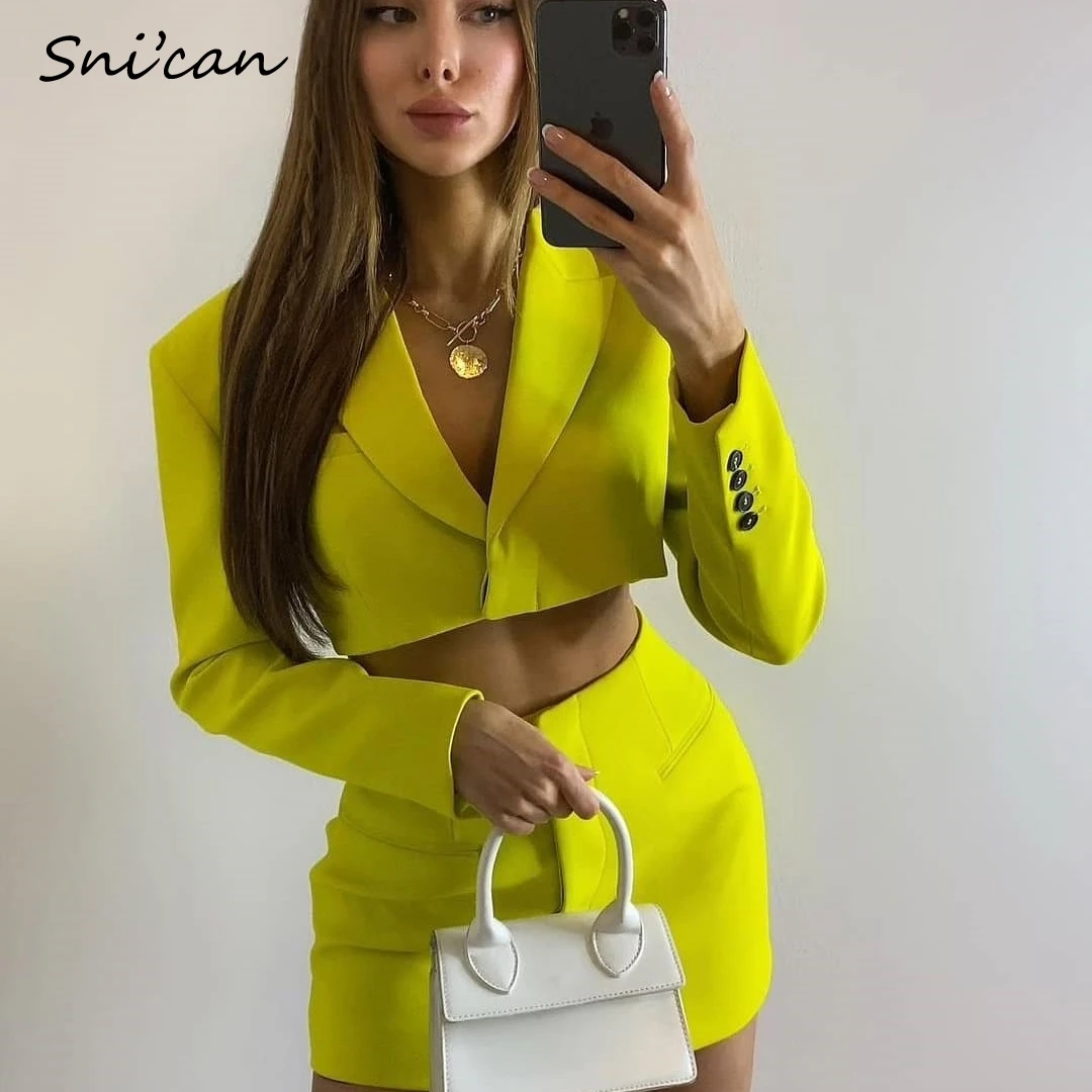 Khoét Hở Eo Áo Khoác Blazer Gợi Cảm Văn Phòng Laidies Dài Tay Ôm Body Khoác Ngoài Nữ Mùa Hè Áo Dây Chemise Femme Sang Trọng Phối Abrigo