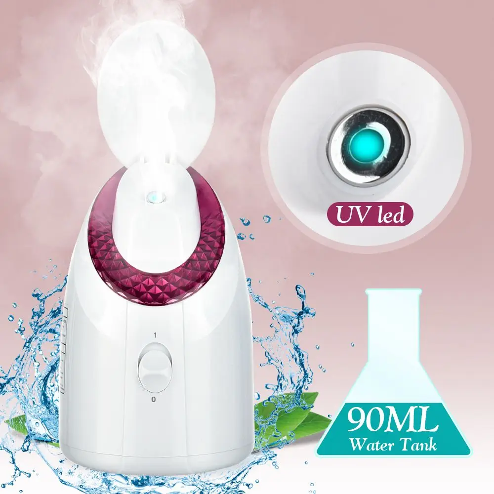 LAIKOU Nano Ionic Deep Cleaning Facial Cleaner UV Sterilization Facial Hot Steamer Face Sprayer Beauty Face Steaming Device