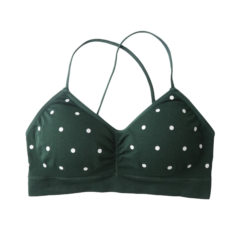 Women\'s Bra Push Up Bra Sports Bra For Women Seamless Sexy Lingerie Female Polka Dot Soft Fashion Underwear Women\'s Tube Top