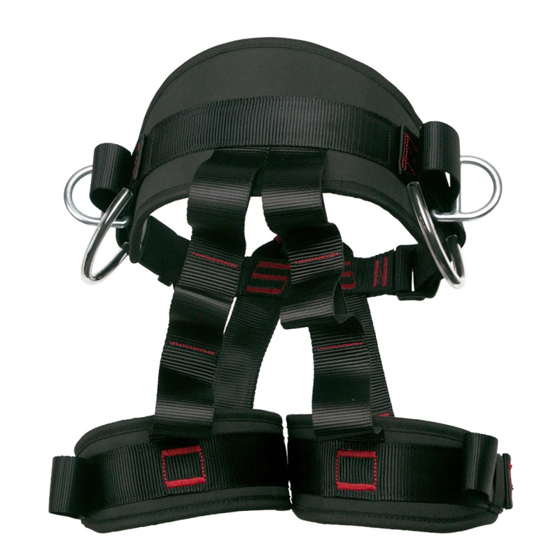 Imagem -05 - Outdoor Rock Climbing Half Body Harness Camping Cinto de Segurança Outdoor Expand Training Equipamento de Sobrevivência Equipamento de Proteção 25kn