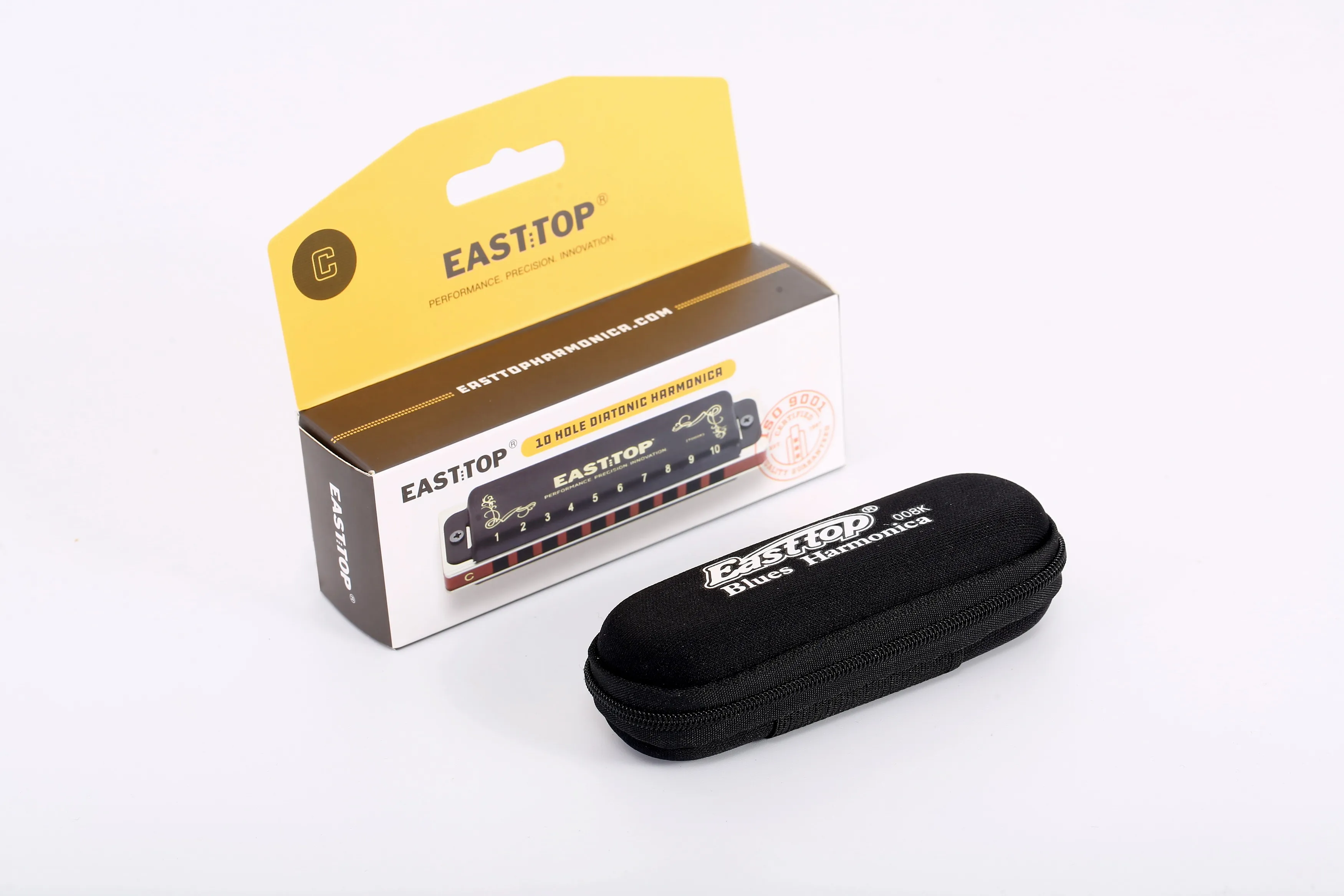 East top new T008K blues diatonic harmonica,professional harmonica,mouth organ,for beginner,player,gifts