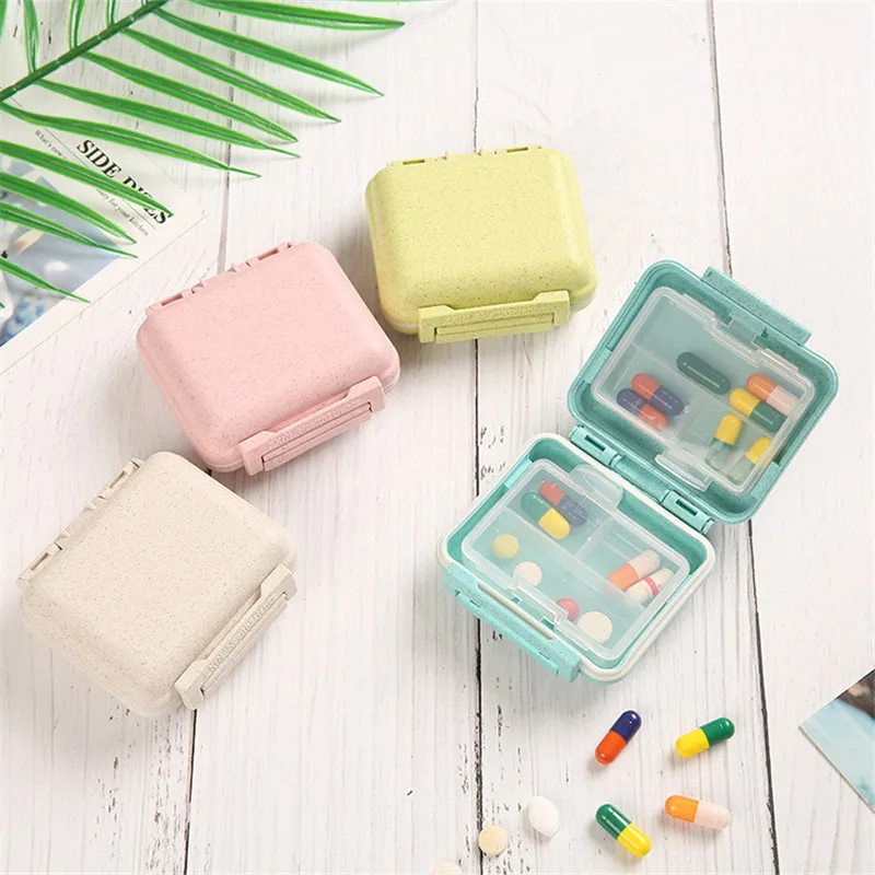 Mini Pill Box 7 Grids Medicine Tablet Week Pill Case Container Organizer Health Care Drug Travel Divider Portable Personal Tool