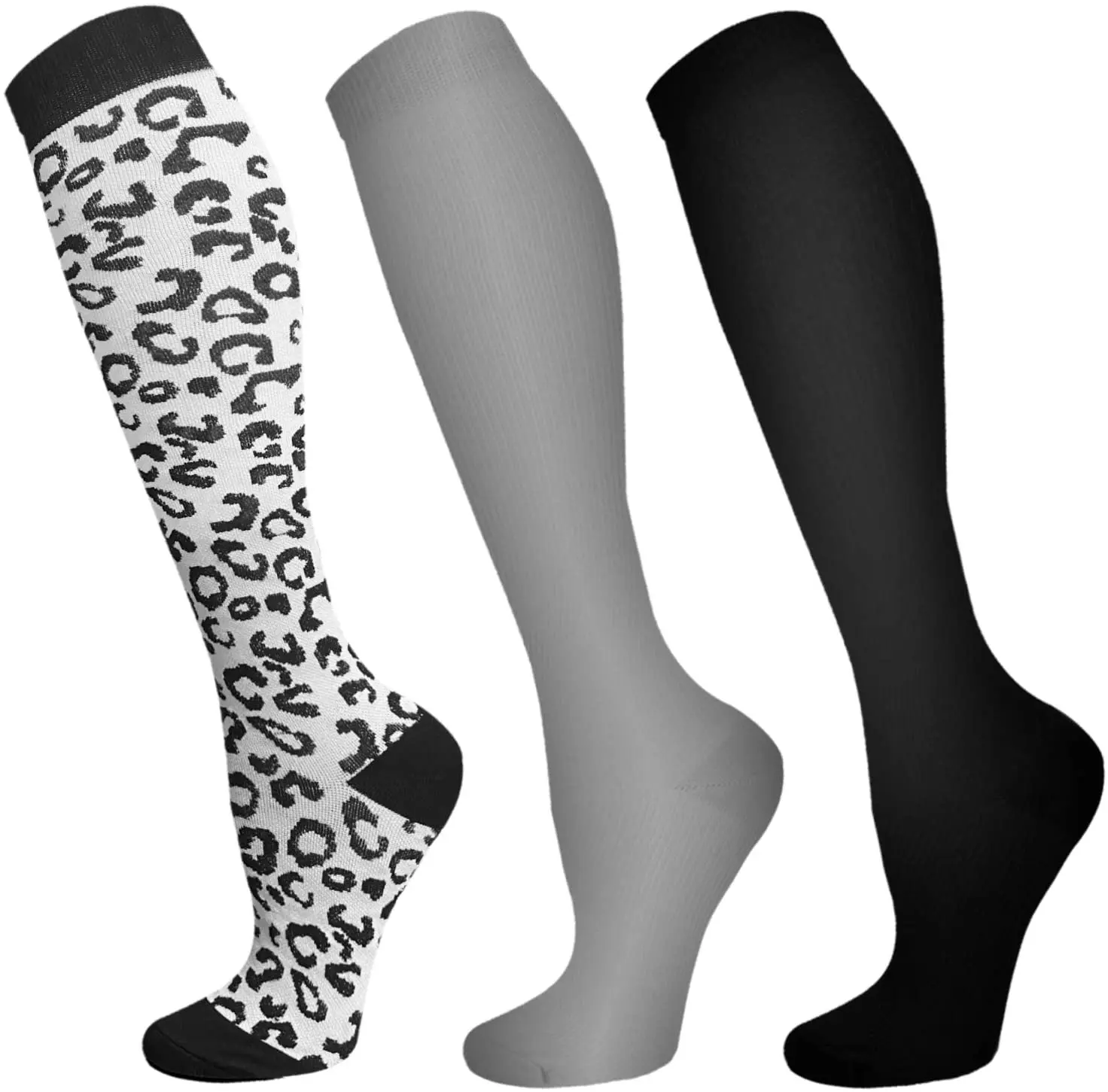 

Compression Stocking Women Men Running Sport Socks Knee High Varicose Veins Blood Circulation Pressure Edema Compression Socks