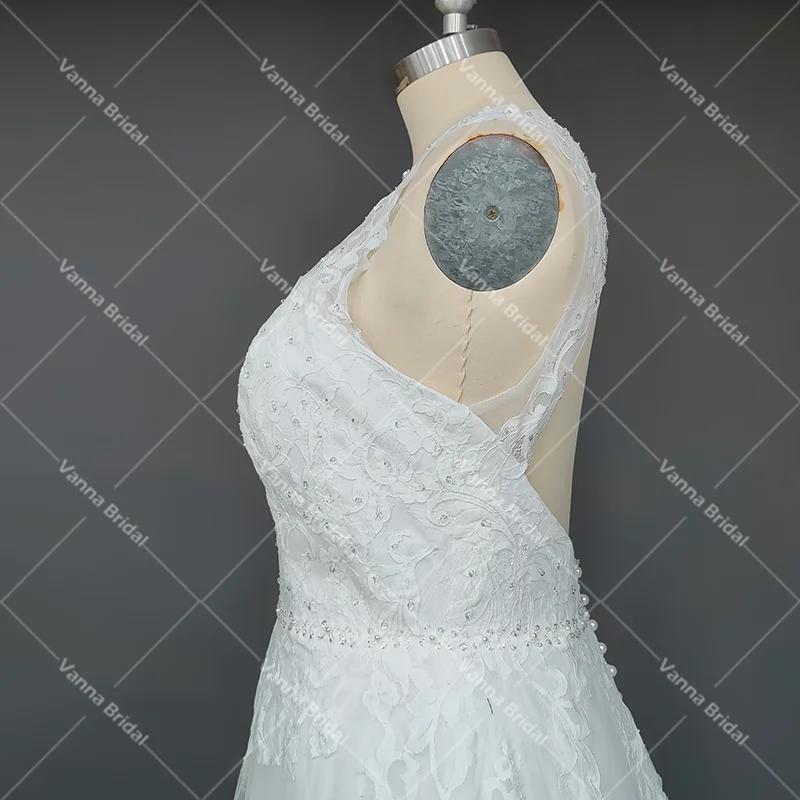 Mini robe de mariée en mousseline de soie, ligne A, bretelles Spaghetti, dentelle, froncée, dos nu, style Boho, robe de plage, col en v, grande taille