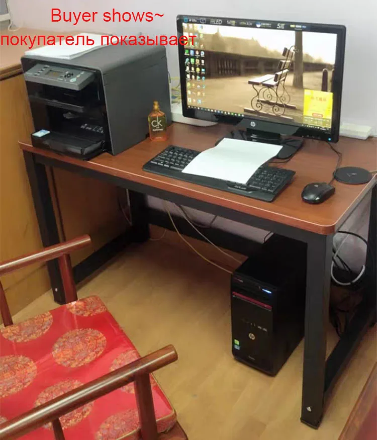 Escritorio de madera duradero para ordenador portátil, mesa de estudio para oficina en casa, 100x50cm