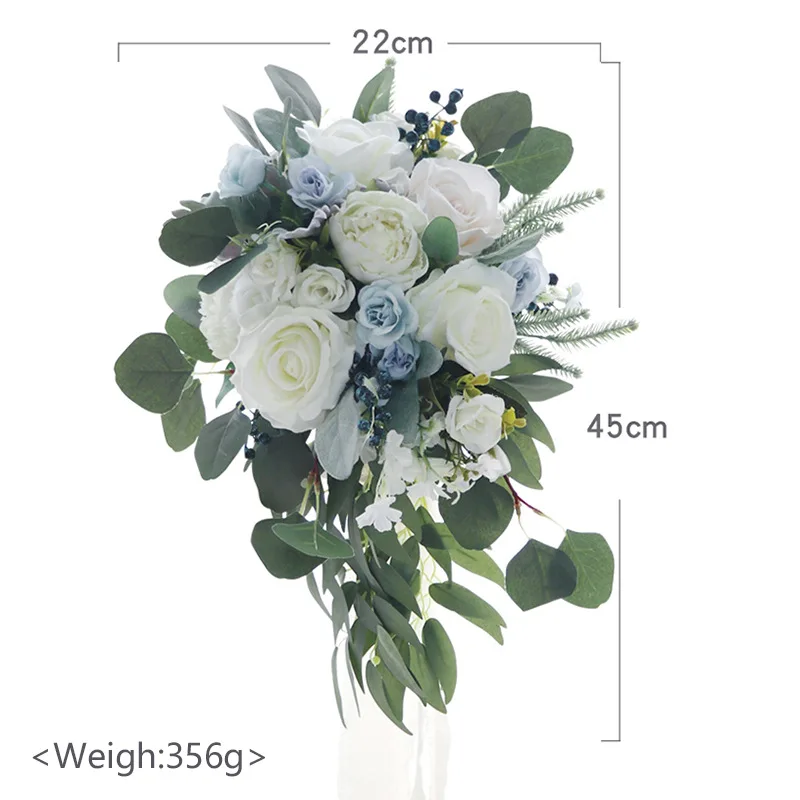 Bouquet di alta qualità accessori da sposa Bouquet blu