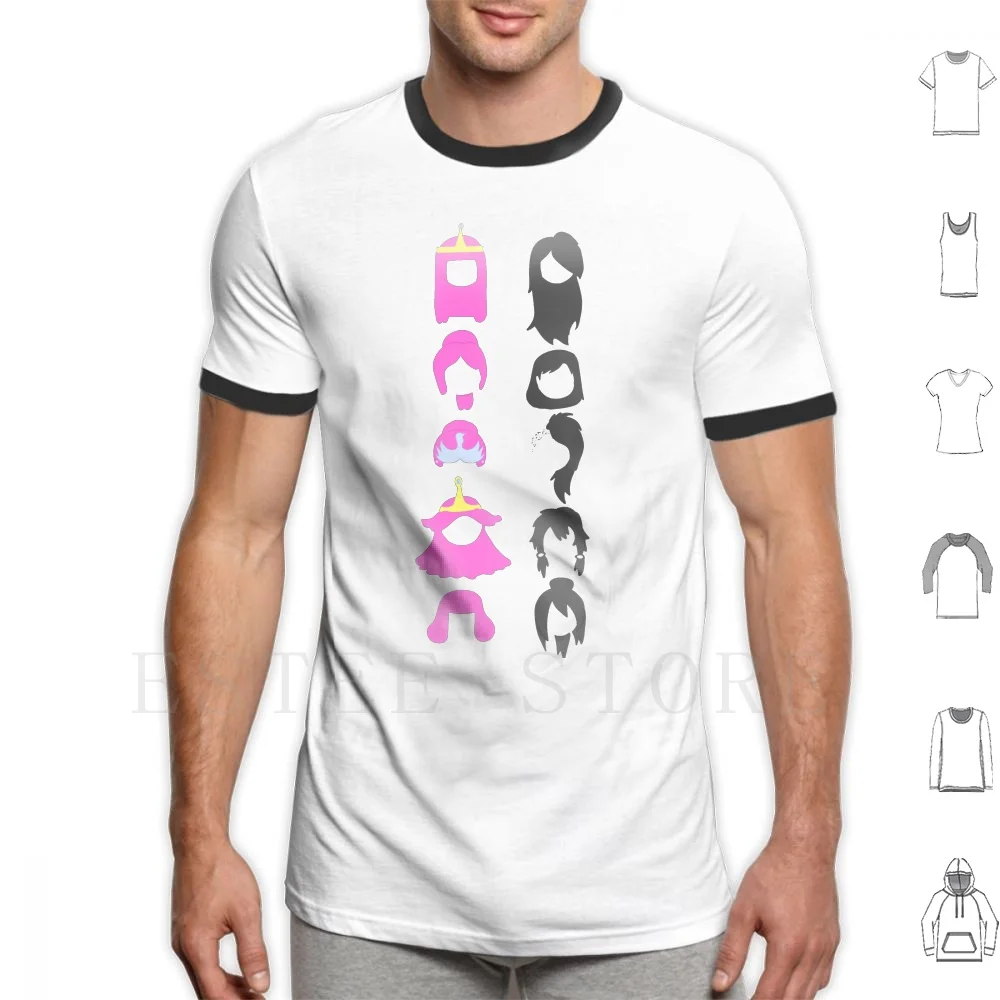 Hair Styles T Shirt Men Cotton 6xl Bubbline Bubblegum Pb Bonnibel Bonnie And Marcy Marcy And Bonnie Marcy Adventure Time