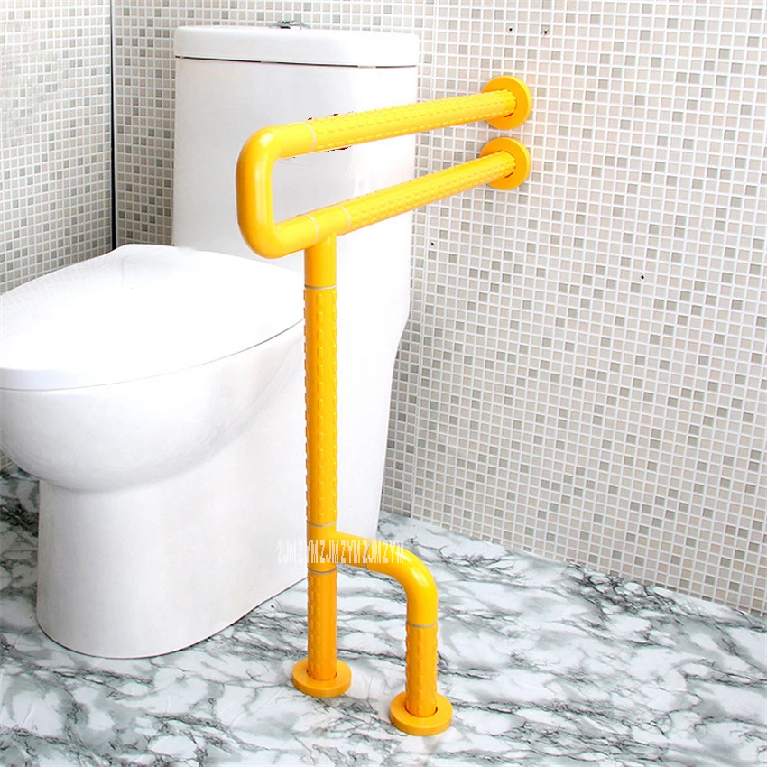 005 Anti-Skid Toilet Handrail Washroom Barrier Free Safety Grab Bar Stainless Steel Plastics Urinal Handrail Elderly Disabled