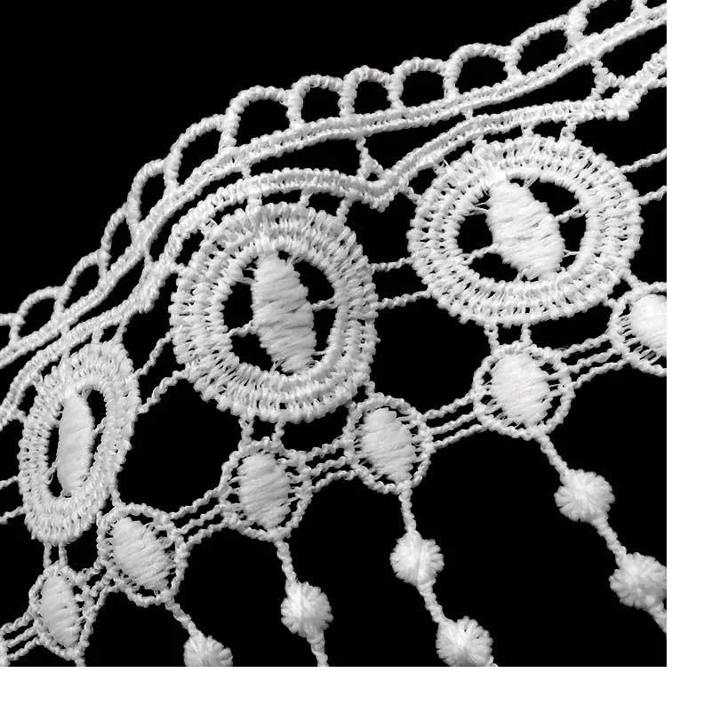 3 Yards Water-soluble lace fringe lace three-dimensional hollow embroidery DIY lace accessories