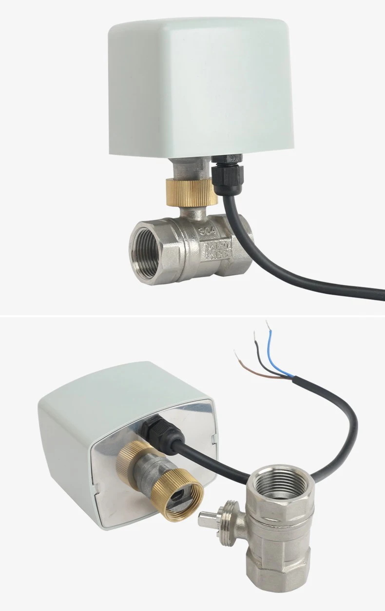 1/2" 3/4" 1" 2" Edelstahl-Motorventil 220V 12V 24V 3-Draht 2-Wege Elektrisches Kugelventil mit großem Drehmoment – Detail 3