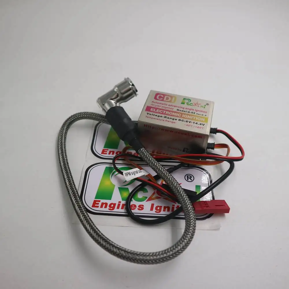 RCEXL CDI Series Automatic Advancing Angle Ignition (CDI) for NGK CM6 Single Gasoline Engine DLE20 DLE30 DLE50 DLE55