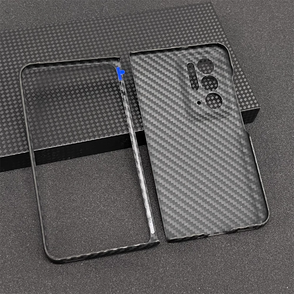 Real Carbon Fiber Lens Protection Phone Case for OPPO Find N Carbon Fiber Hard Cover Cases