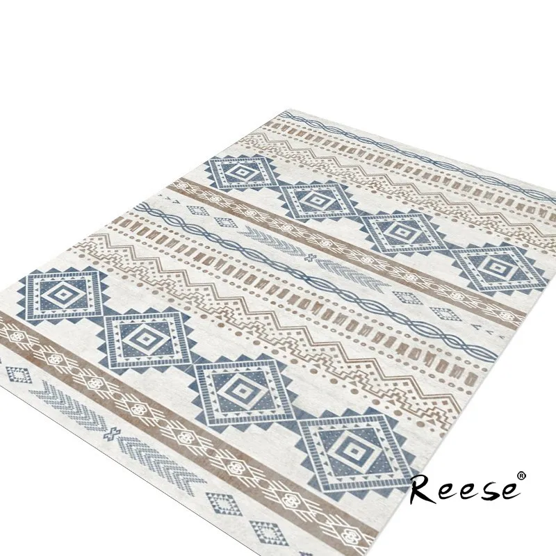 

Reese Concise Thicken Soft Plain Moroccan Style Area Rug Comfortable Decoration No Ball Carpet Living Room Customizable Washable