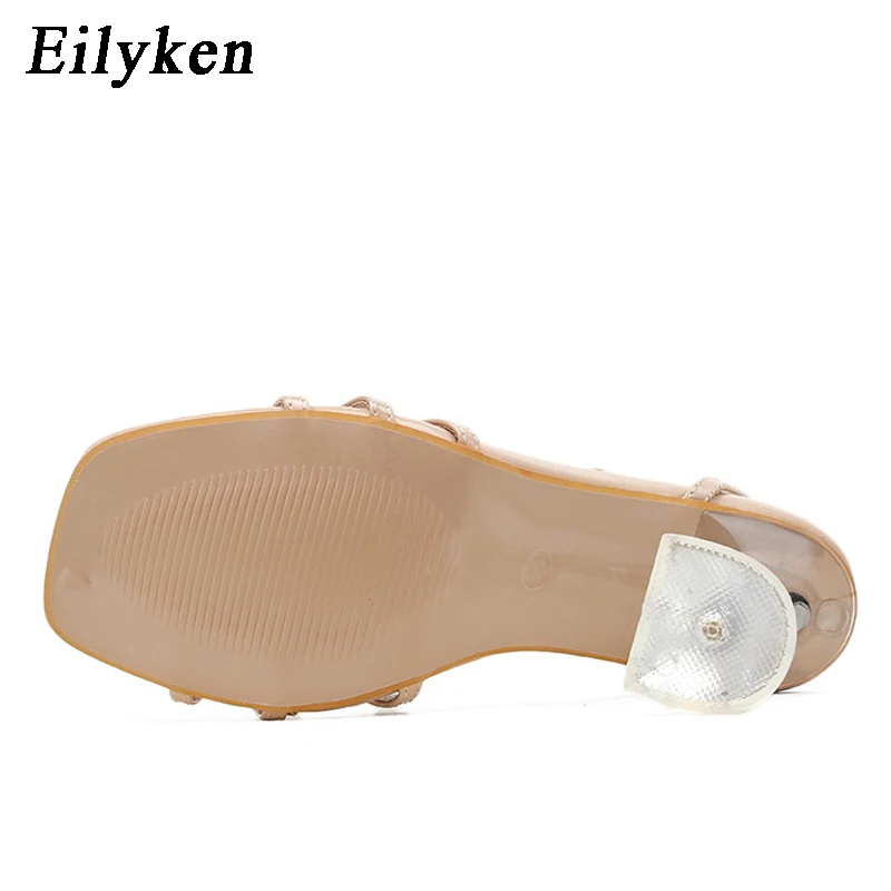 Eilyken Women Shoes Gladiator Sandals Sexy High Heels Sandals Summer Party Dress Buckles Pumps Big size 42