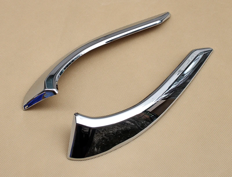 Chrome Front Fog Light Styling Cover FOR 2015 2016 Mazda2 DJ DL Foglight Trim Eyebrow Sedan Hatchback Accessories