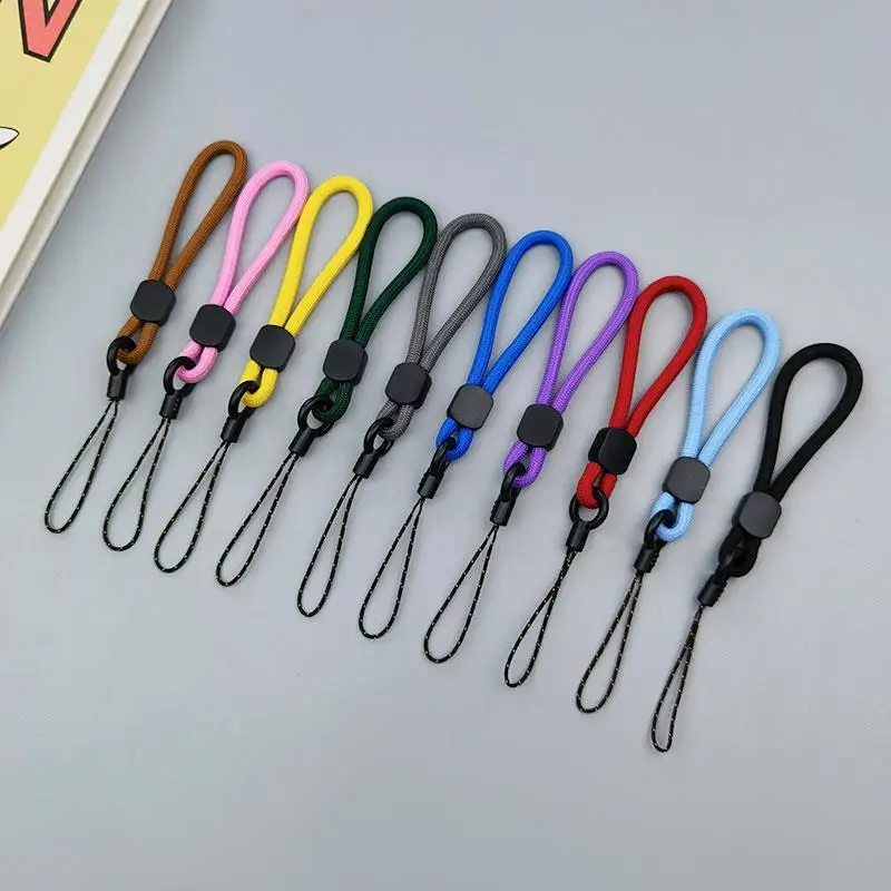 Mobile phone lanyard  wrist pendant simple short finger-woven for USB Flash Drives Handheld Rope Wear-resistant Strap