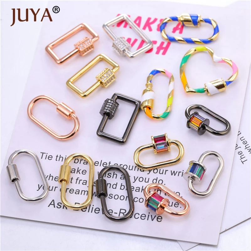 Necklace Bracelets DIY Clasps for Jewelry Making Supplies Women Spiral Clasp Hanging Chain Lock Hook Jewelry Materials Findings