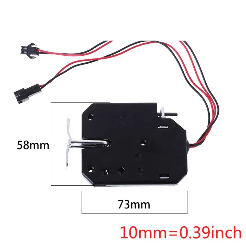 Imagem -03 - Trava Magnética de Armários Bloqueio Solenoide de Armários Bloqueio de Armários e Gavetas 12v dc e 2a