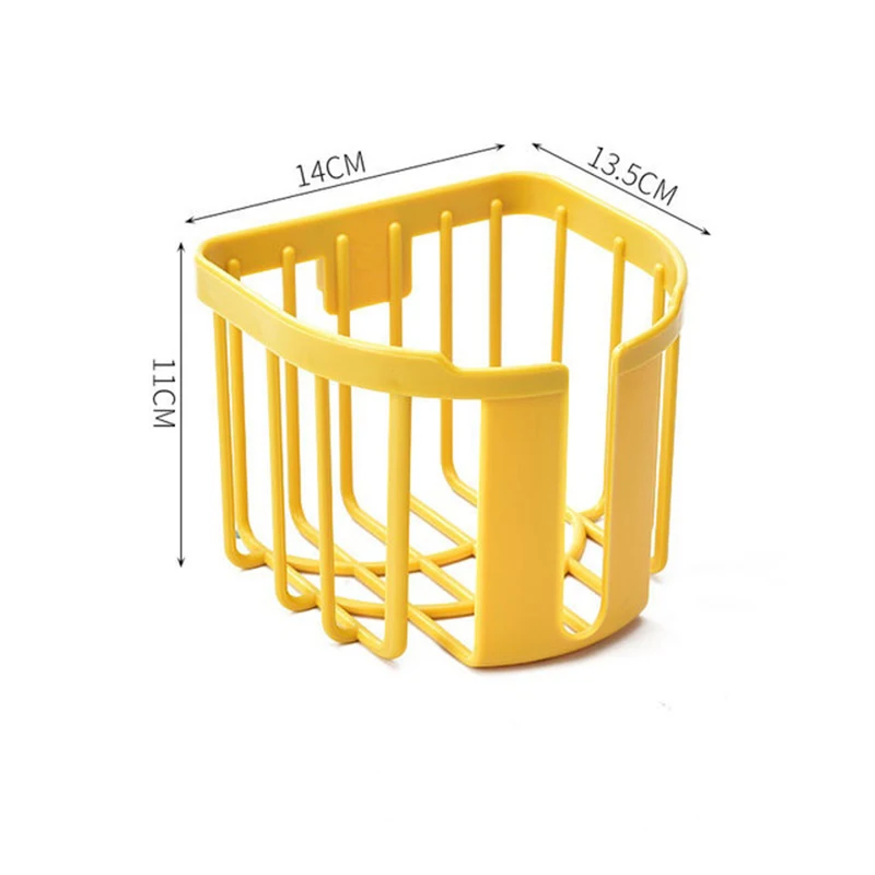 Estante de papel higiénico sin perforaciones, caja de pañuelos de cocina de baño, caja de almacenamiento de papel pegajoso montada en la pared, soporte de papel higiénico, rollo de papel