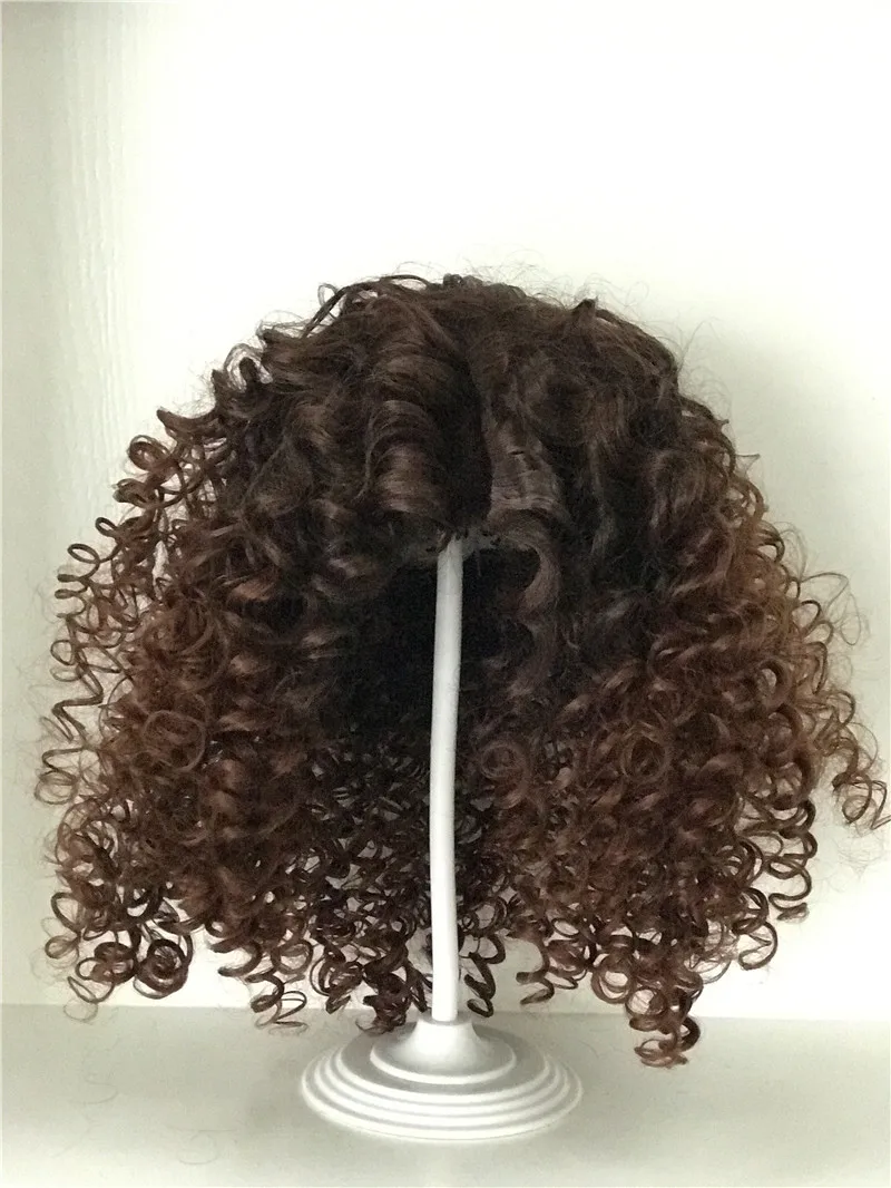 Fashion Curly hair Wig for 23inch Silicone Reborn Baby Doll Long Curly hair for 60cm Reborn Doll DIY Doll Hair Wig