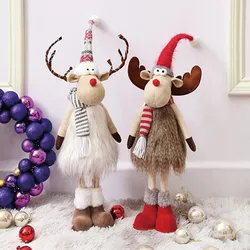 2022 Navidad Christmas Dolls Reindeer christmas tree decorations Xmas Figurines New Year Gift Regalos De Navidad For Home