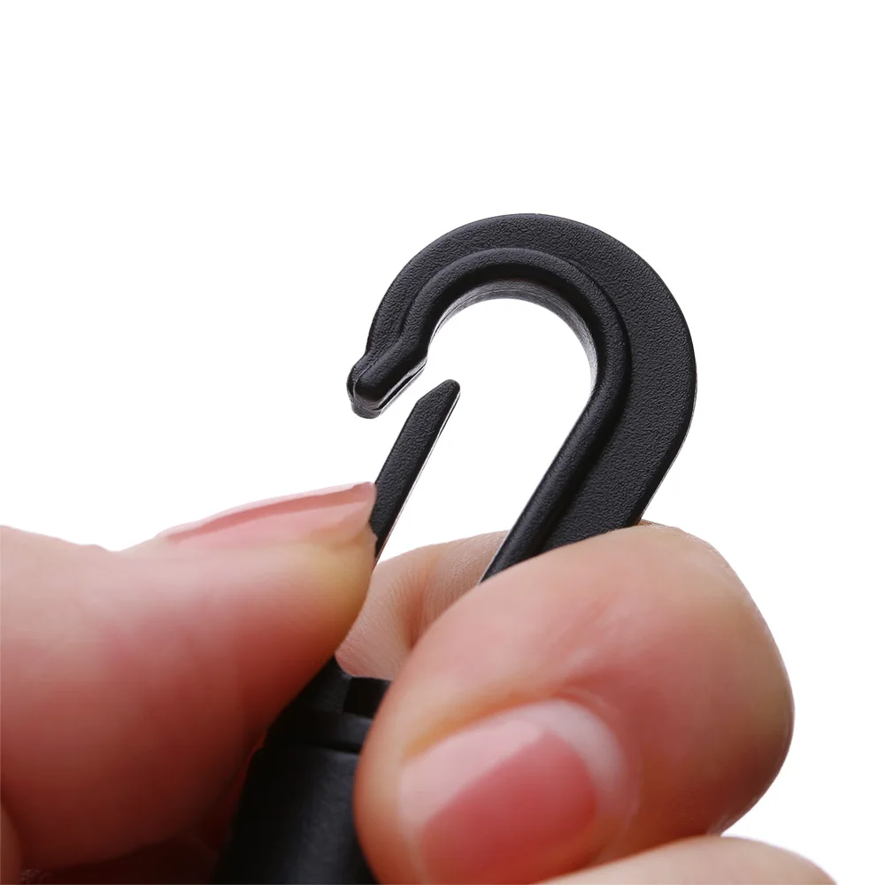 5Pcs Plastic Bungee Shock Tie Cord Ends Rope Buckles Safe Lock Kayak Fishing Canoe Clothesline Hooks POM Snap Hook Clip