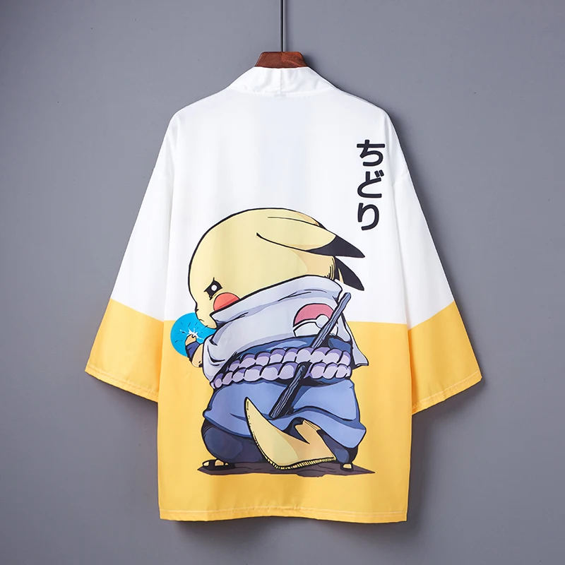 Chinese Style Harajuku Shirt Man Women Blouse Cosplay Anime Clothes Beach Summer Female Japanese Kimono Cardigan Obi Yukata Ropa