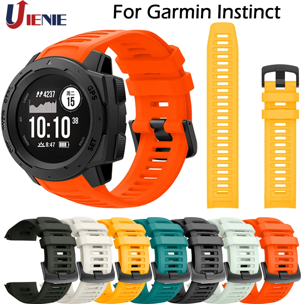 حزام لساعة Garmin Instinct الذكية، حزام رياضي من السيليكون، سوار معصم بديل ملون لـ Garmin Instinct Correa