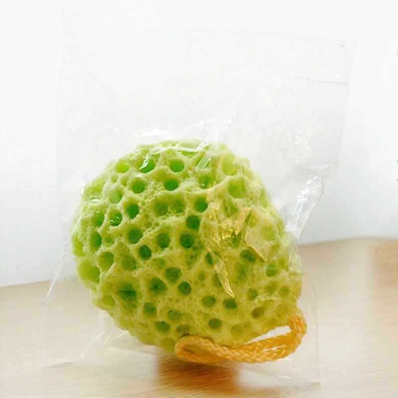 1 قطعة الجلد ودية لينة حمام الإسفنج كرة استحمام باست Wisp فرك الأب سنفرة الجسم حمام الطفل الكبار غسل الوجه اكسسوارات الحمام #6