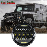 7Inch 75W LED Headlight Front Projector Headlamp For Lada 4x4 urban Niva 7\