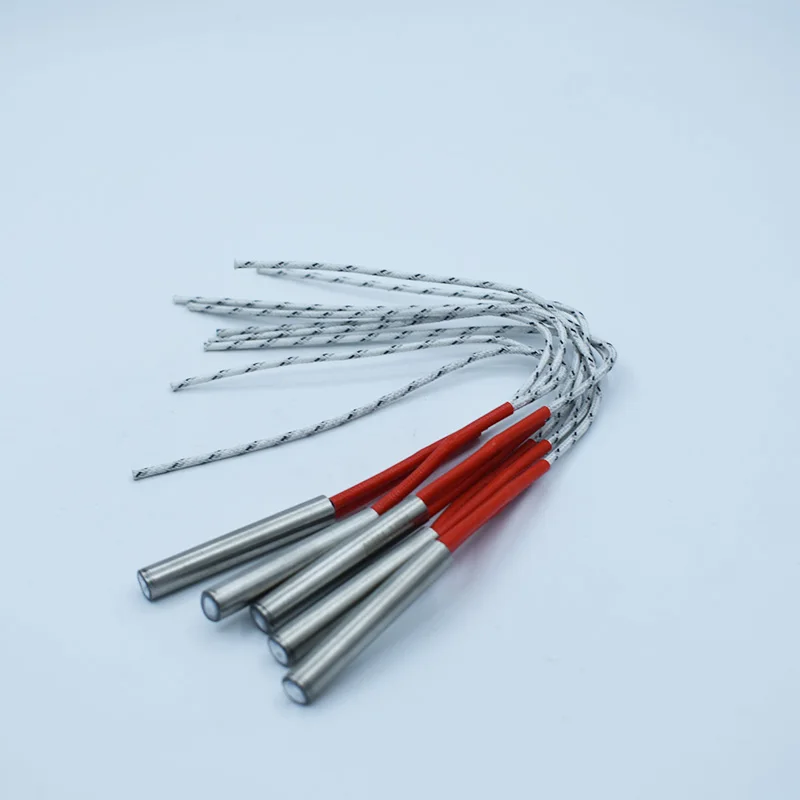 Stainless Steel Cartridge Heater 10x50mm 10x60mm 10x80mm 110V/220V/380V Single End Heating Element Tube Heater