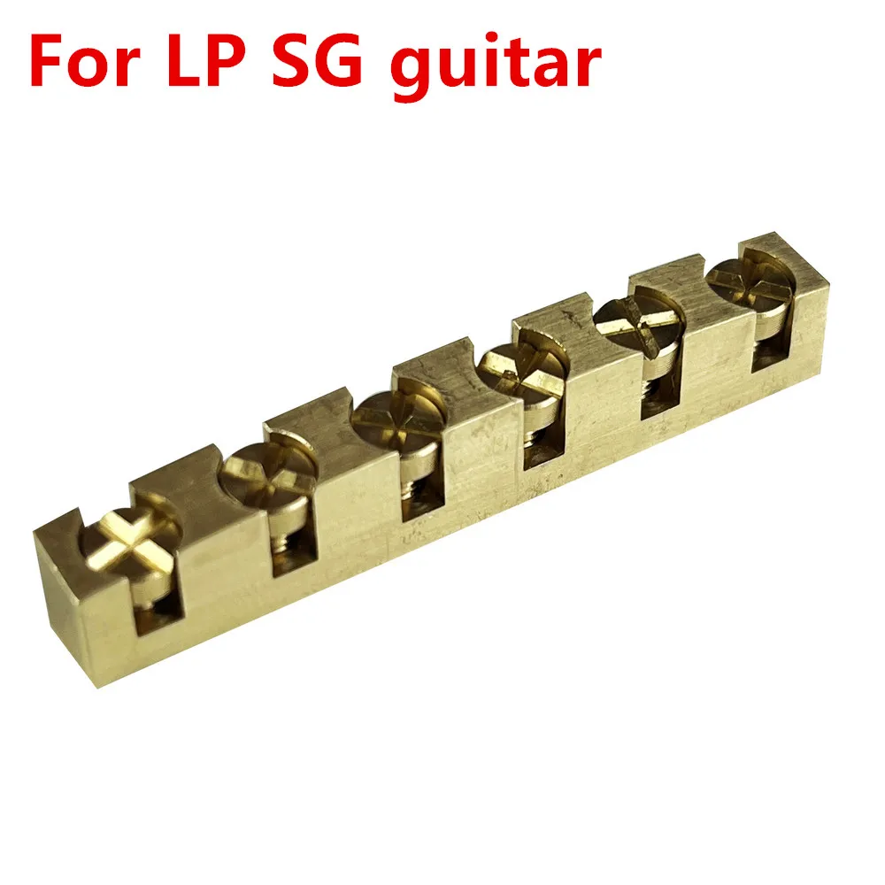 【Made in Japan】1 Piece Electric Guitar Brass Height Adjustable Nut For ST TL Les Paul LP SG Style Guitar 42MM/43MM