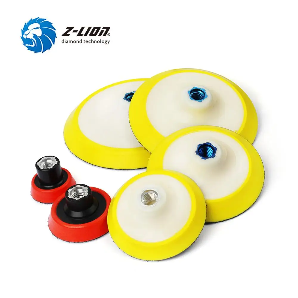 Z-lion Almofada de Apoio Polimento de Carro Gancho & Loop Lixa Almofada Backer Placa Ferramenta de Cuidados de Lavagem de Carro M14 Rosca