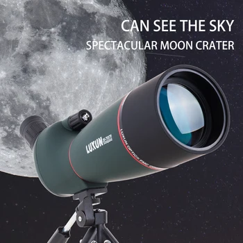 LUXUN 강력한 줌 망원경, 휴대용 여행 스코프, HD 버드 워치, 사냥 단안, 운반 가방 삼각대 포함, 25-75x70