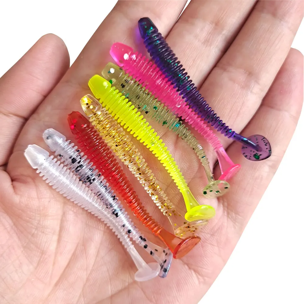 Balleo 10pcs /20pcs soft lure 0.7g Fishing lure Shad Silicone bait Soft Plastic Bait  Feeder For Pike fishing tackle