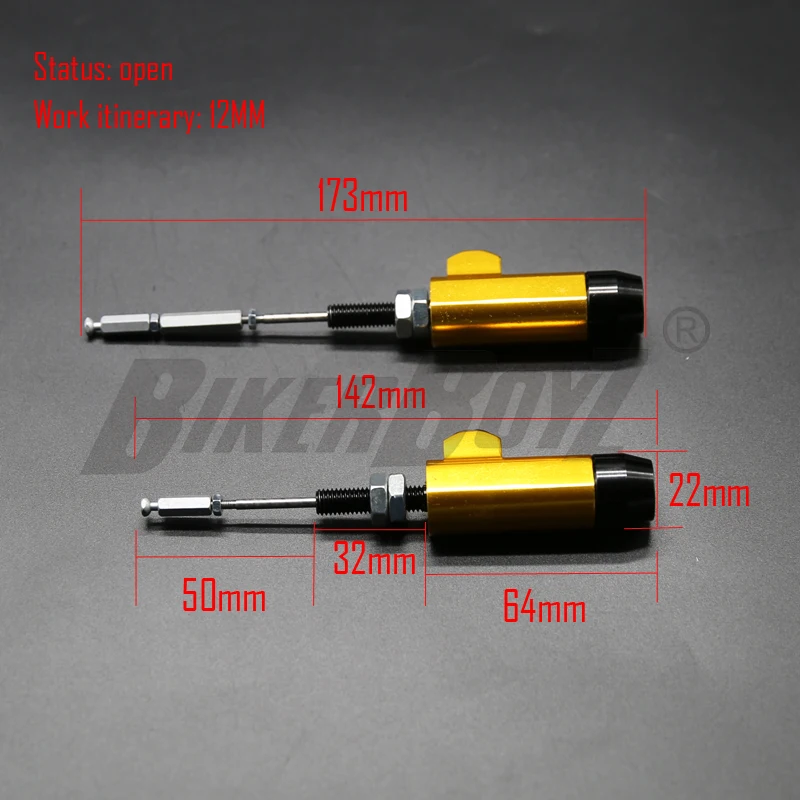 Motorcycle performance hydraulic brake clutch master cylinder rod system performance efficient transfer pump