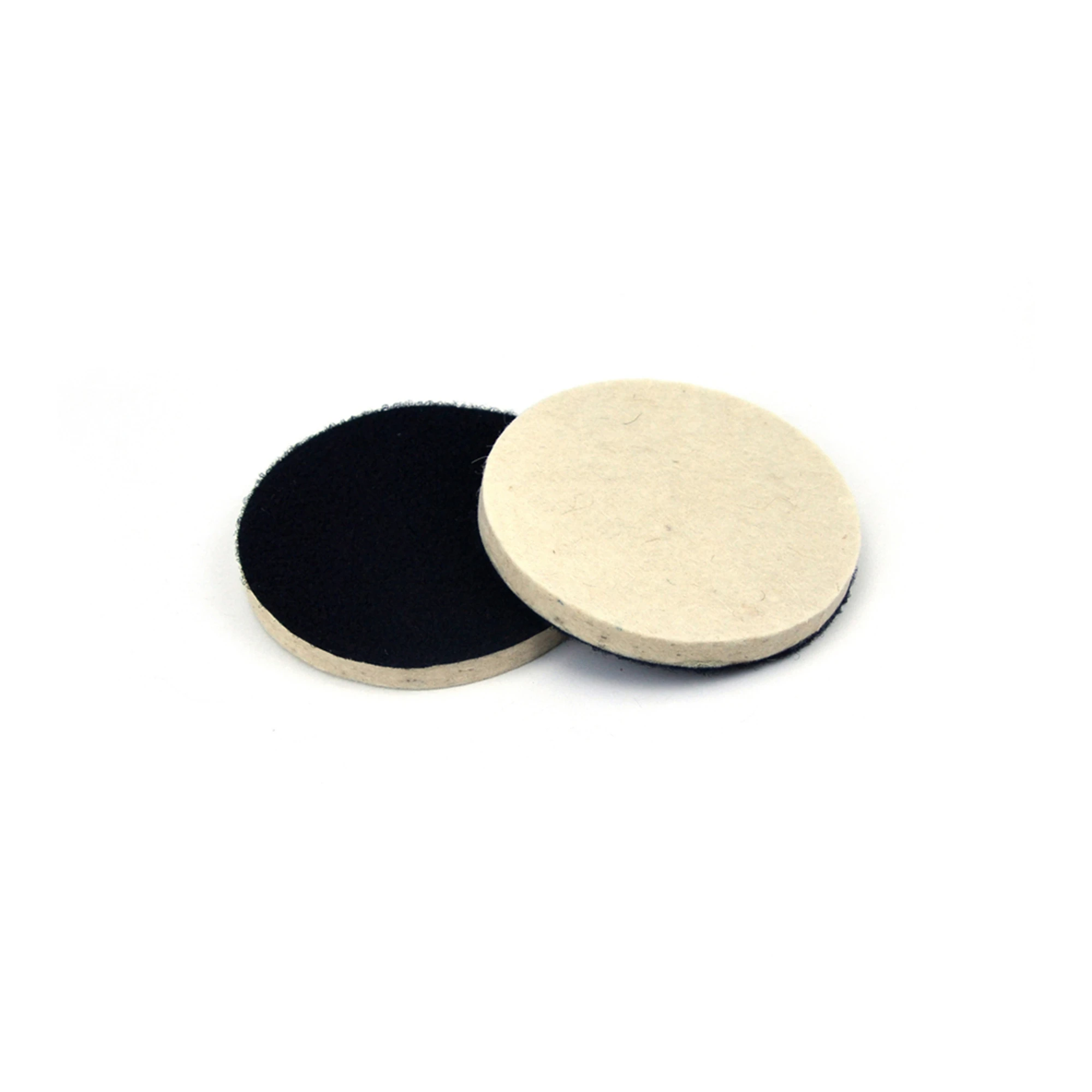Wolle Polieren Pad 2Pcs 4 Inch 100mm Tiefe Kratzer Entferner Fühlte Rad Haken & Loop Pufferung Pad Schleifen reinigung Werkzeuge Zubehör
