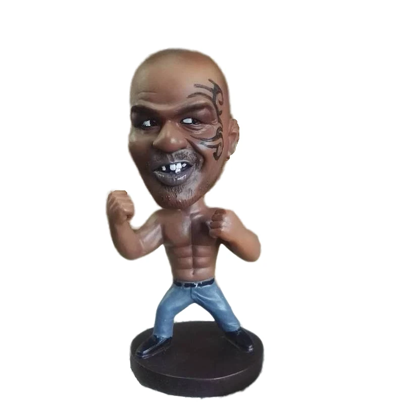 

LindenKing MikeTyson Figure Action Hot Boxer Actor Boxing Champion Famous People Handmade Statues Resin Desk Home Decorations